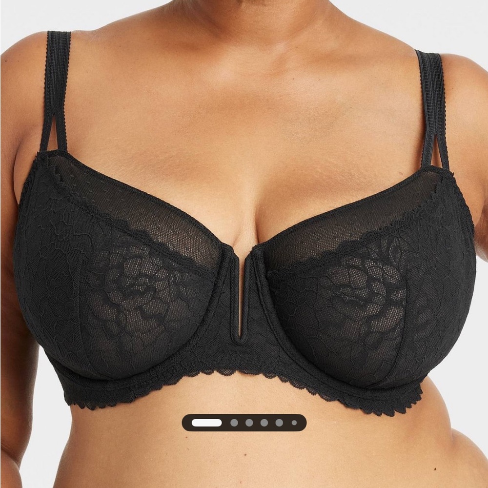 Auden Elegant Black Lace Underwire Bra Size 42DD